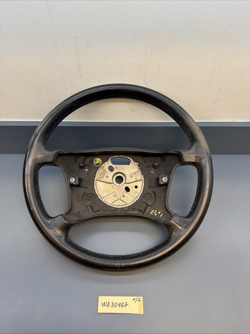 2004-2006 BMW X3 E83 4-Spoke Steering Wheel Black Leather OEM 3411790
