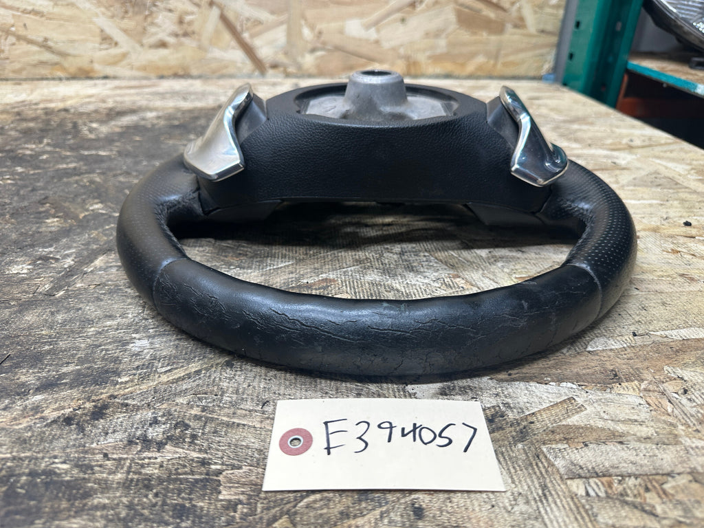 BMW 2006-2013 E9X 3 SERIES BLACK LEATHER STEERING WHEEL W/ PADDLES OEM 3051626