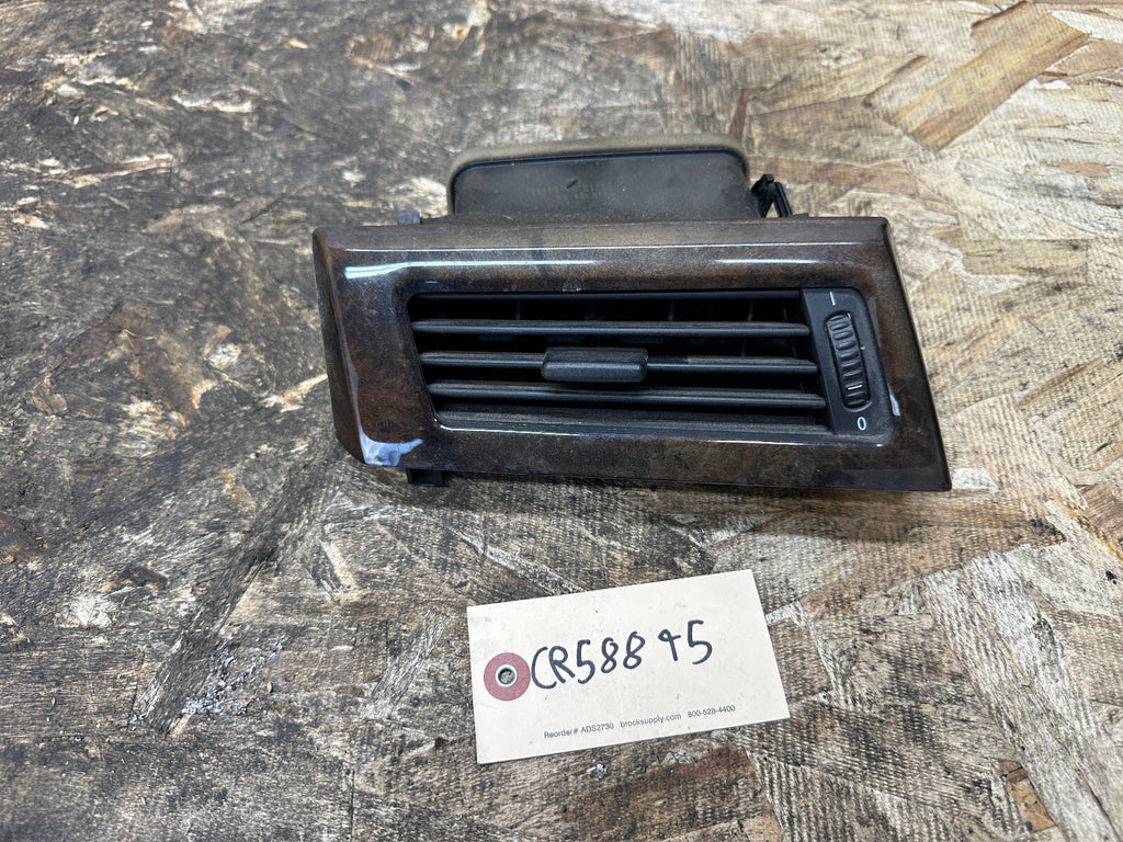 BMW 01-10 E60 5 SERIES POPLAR WOOD DRIVER SIDE LEFT AIR VENT OEM 7063137