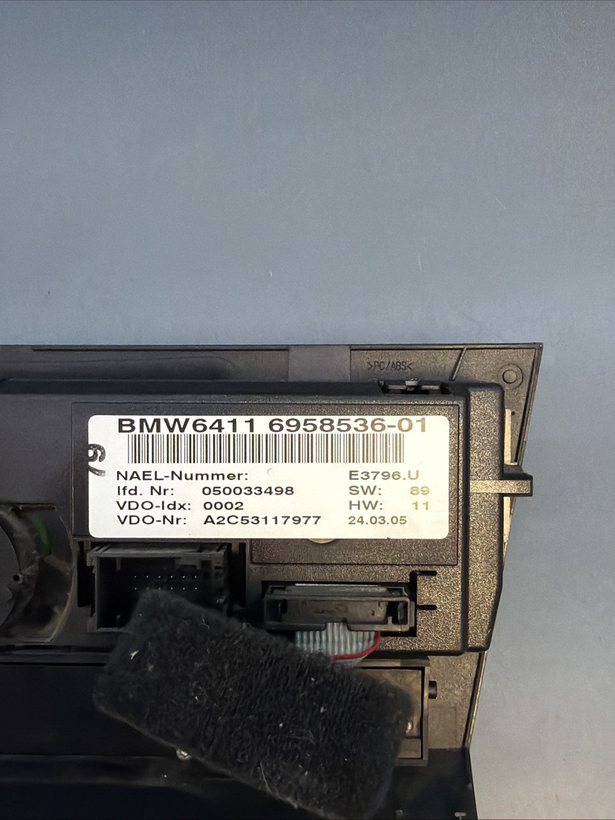 2006 - 2011 BMW 330I AC Climate Control Heater Temperature Switch 6958536 OEM