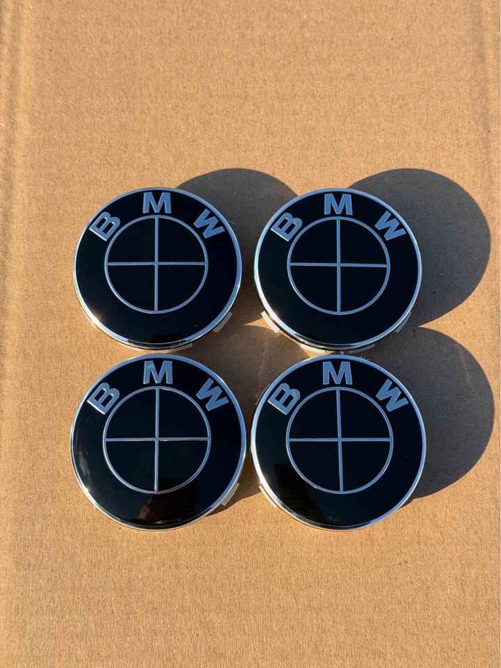 Bmw wheel caps 68mm Black style roundel wheel caps