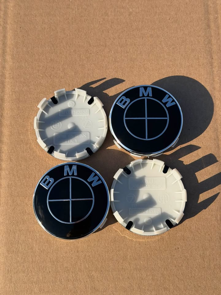 Bmw wheel caps 68mm Black style roundel wheel caps