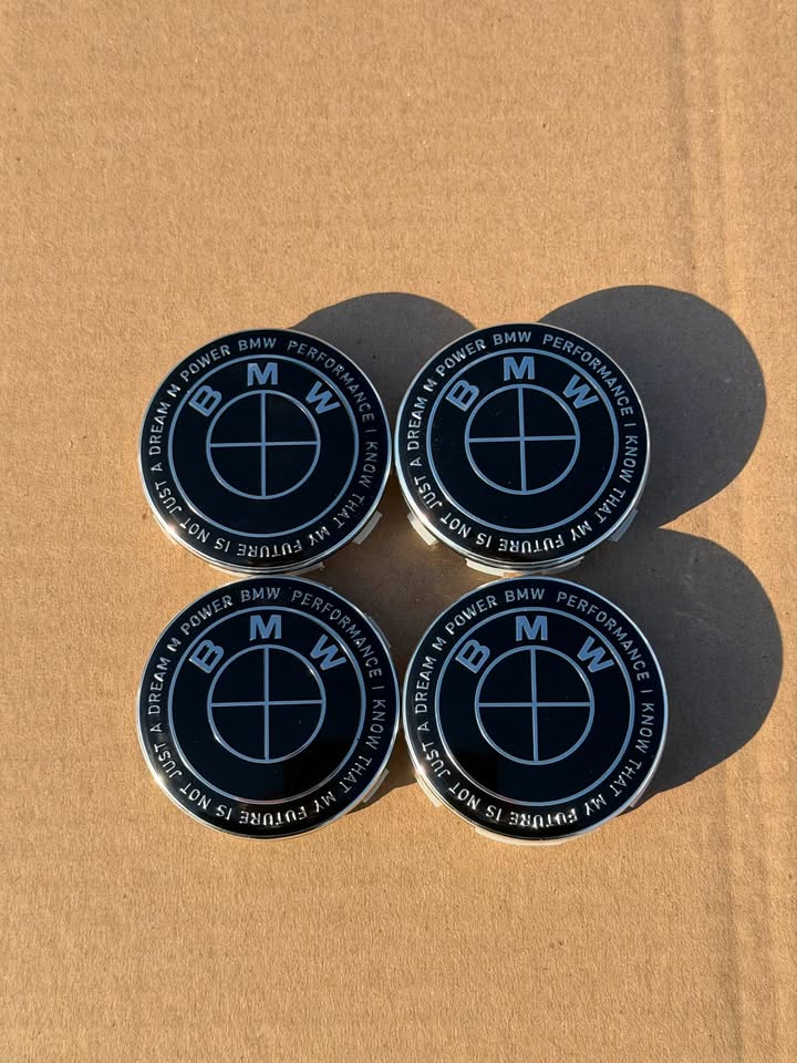 Bmw wheel caps 68mm Black M Power style roundel wheel caps