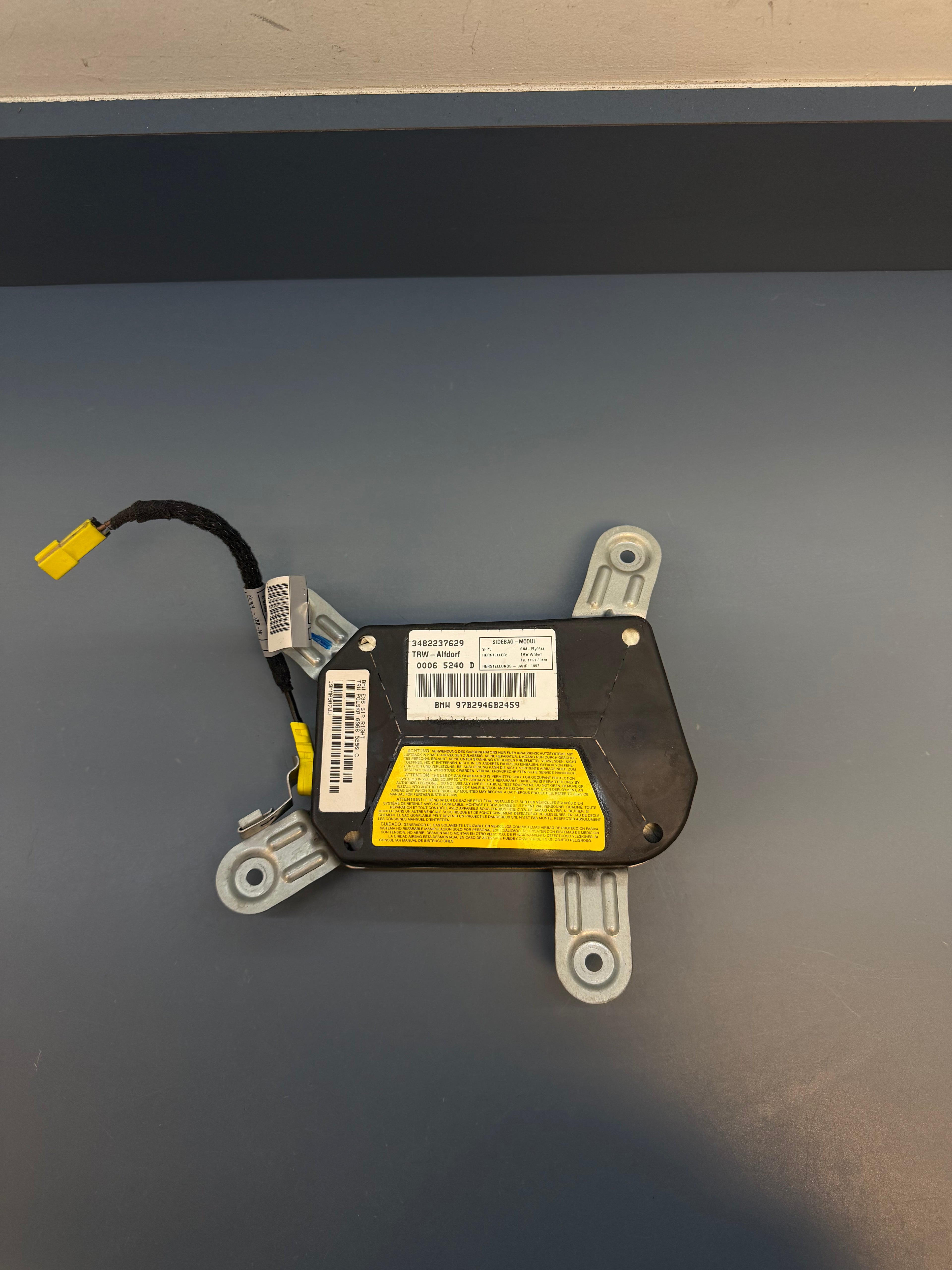 BMW E36 Right side front door Airbag 3482237629