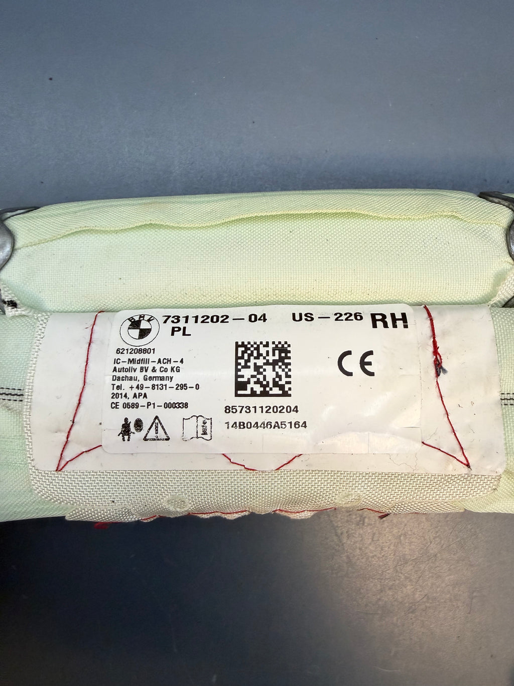 BMW F30 Right side Curtain Airbag 7311202-04