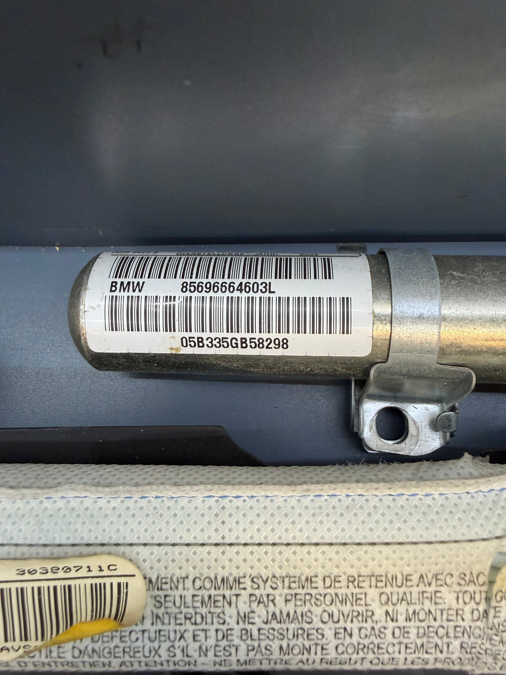 BMW E90 Right side Curtain Airbag 85696664603L