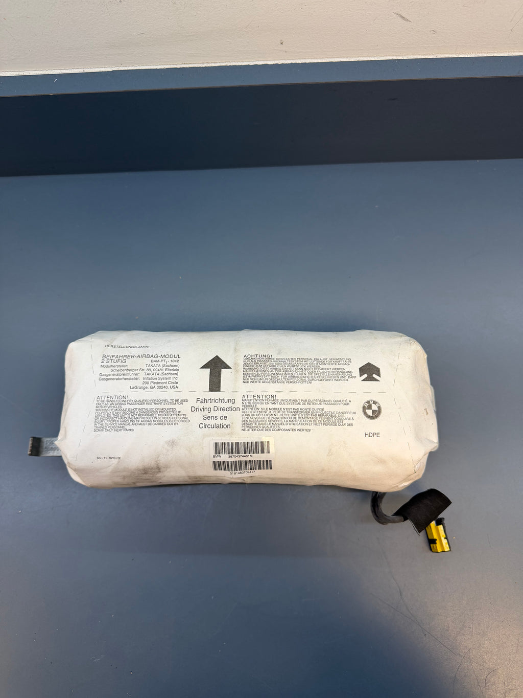 BMW E46 Dashboard Airbag