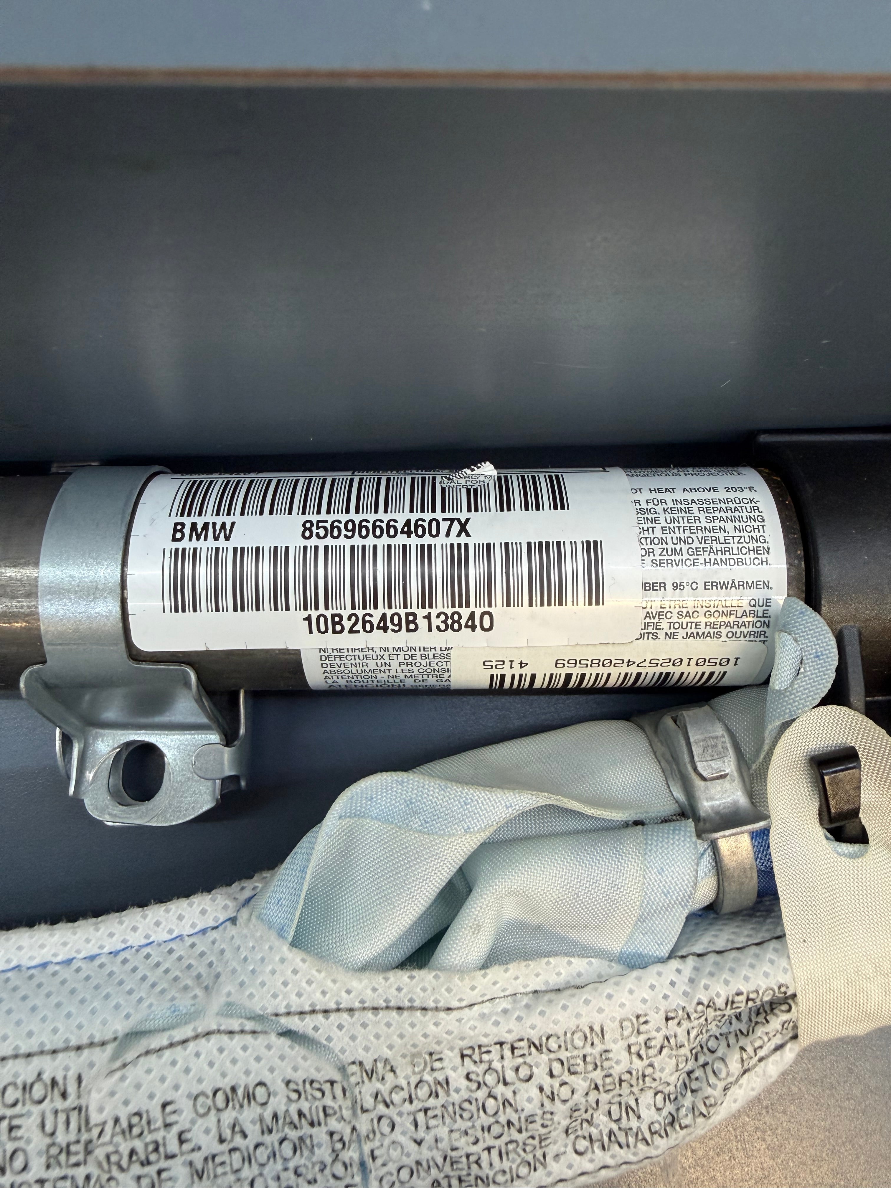 BMW E90 Right side Curtain Airbag 85696664607X