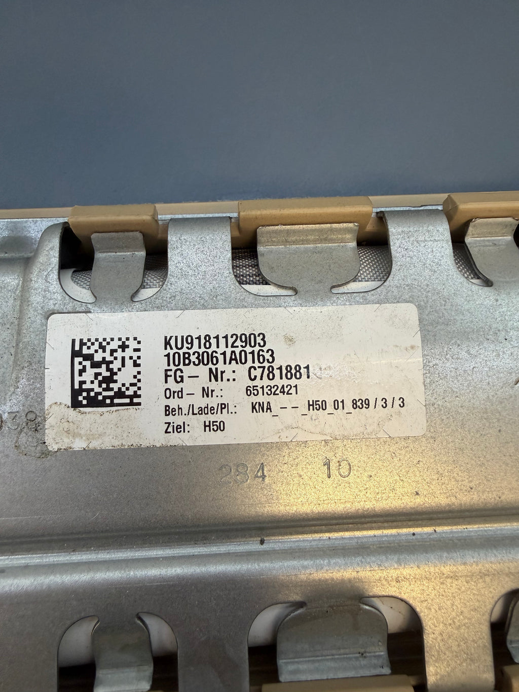 BMW F10 2011 Right passenger side Knee Airbag KU918112903