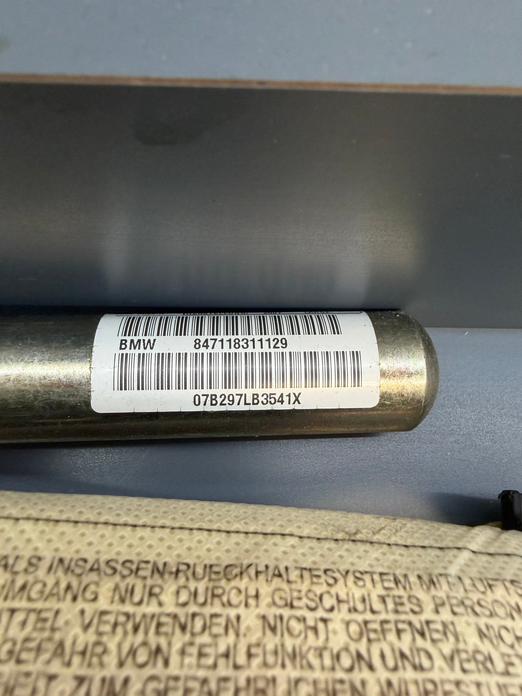 BMW E92 Left side Curtain Airbag 847118311129