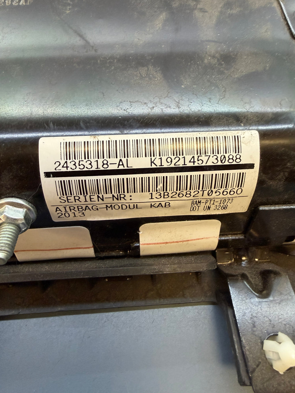 BMW F25 X3 2013 Left driver side Knee Airbag K19214573088