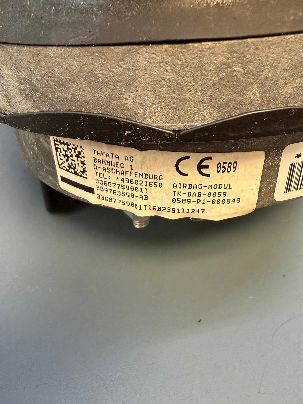 BMW E46 325xi 2002 Steering Wheel Airbag 33687759001
