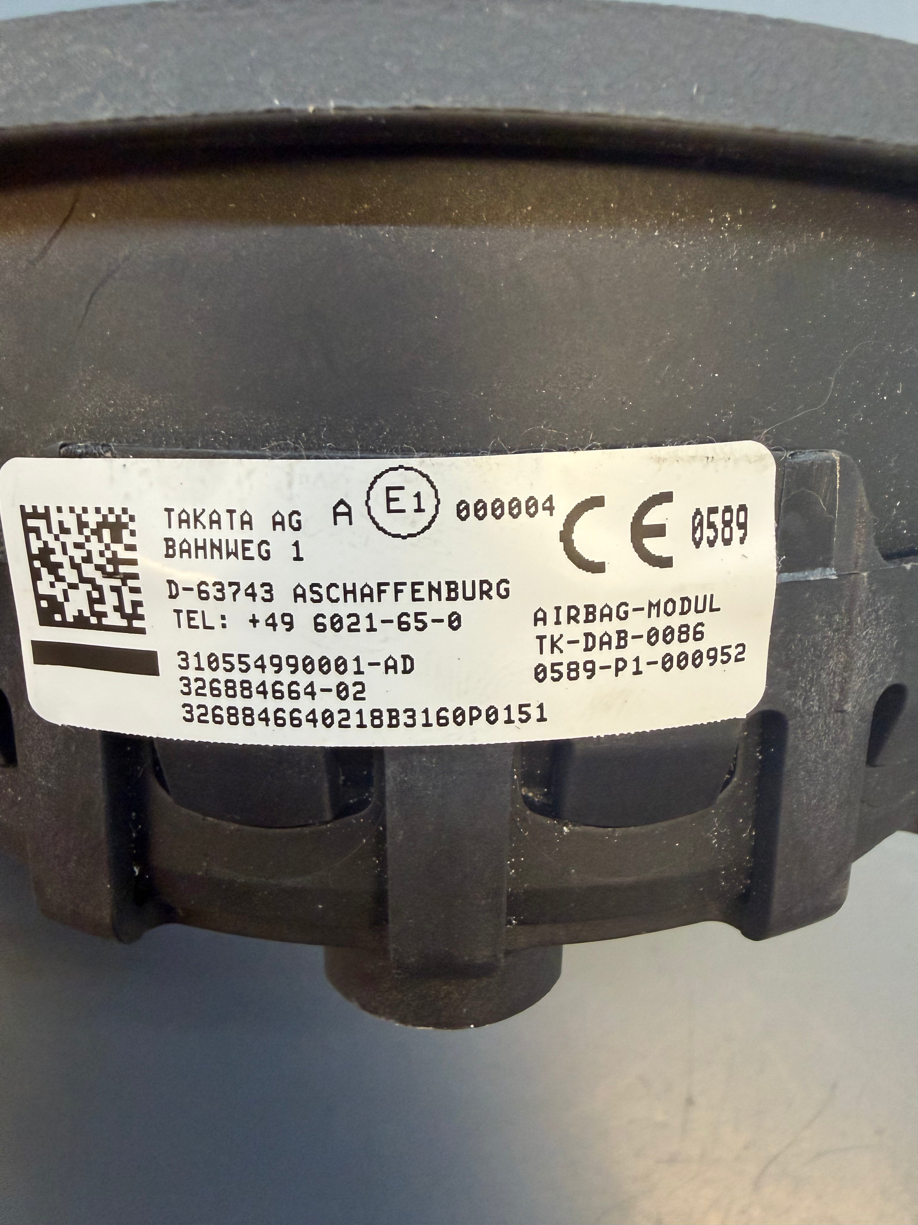 BMW E92 2011 Steering Wheel Airbag 326884664-02