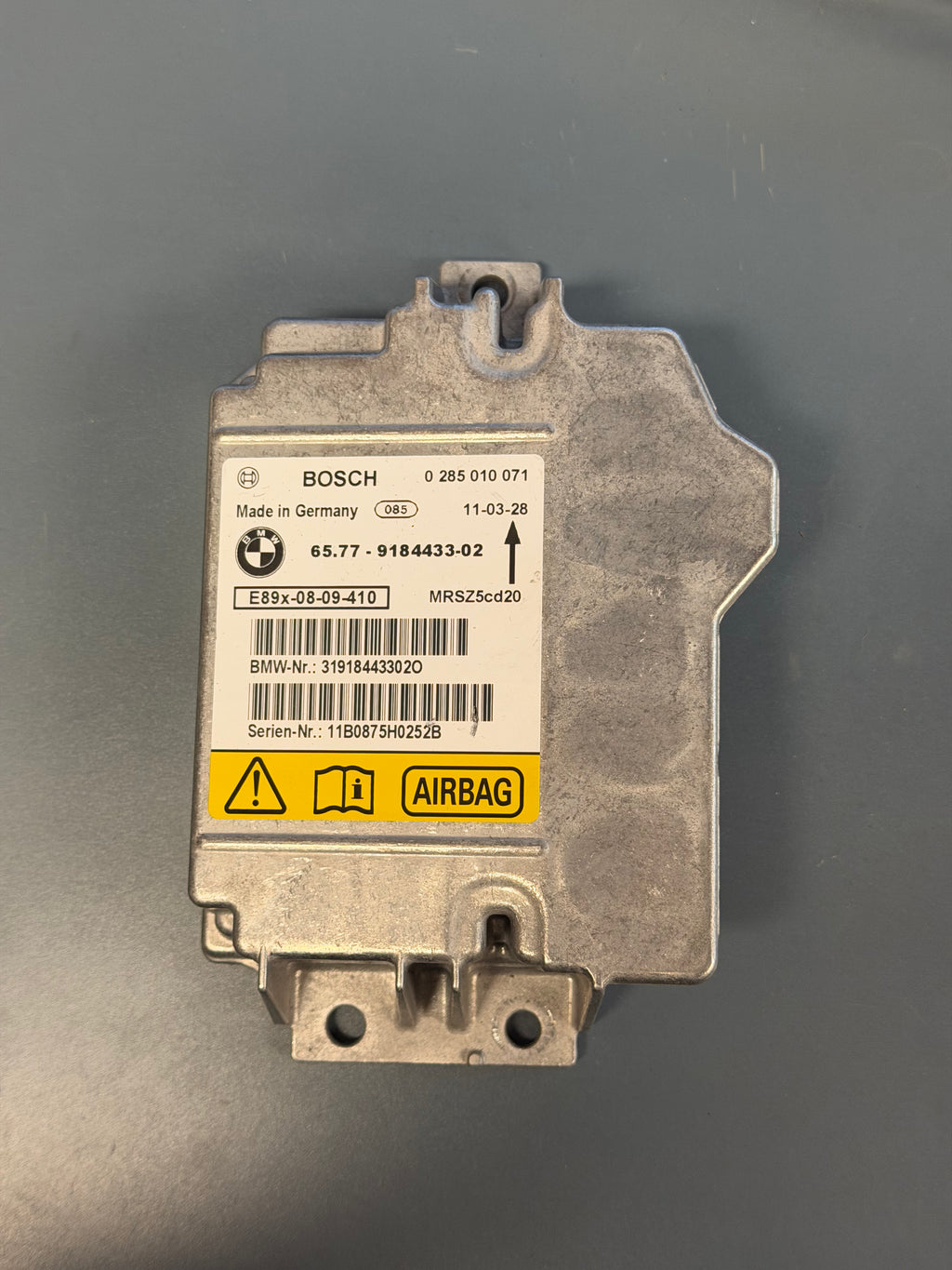 Airbag Control Module E90 9184433-02