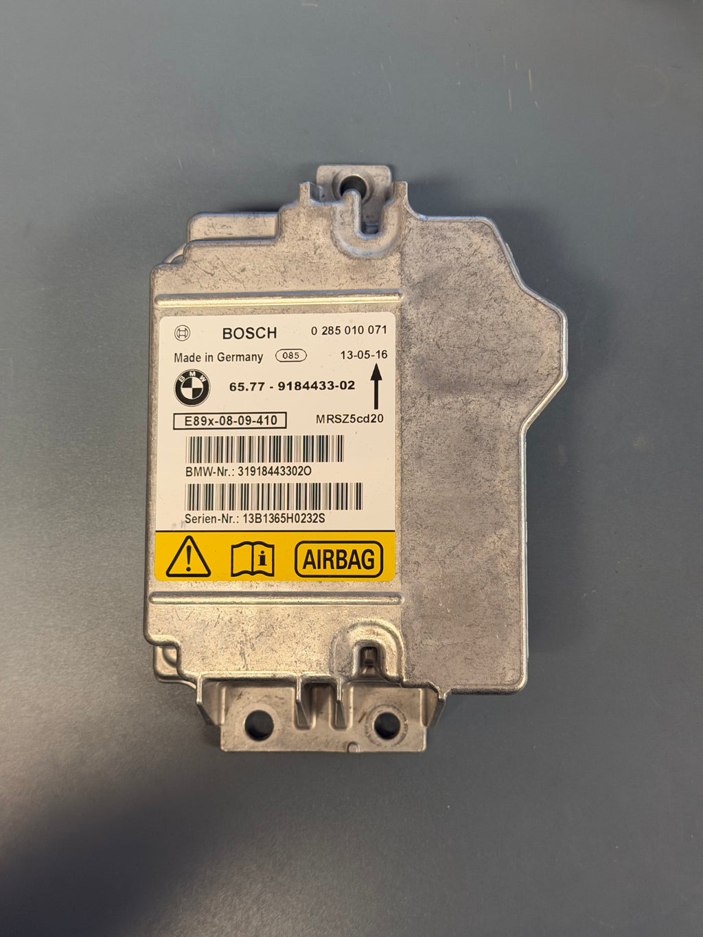 Airbag Control Module E90  9184433-02