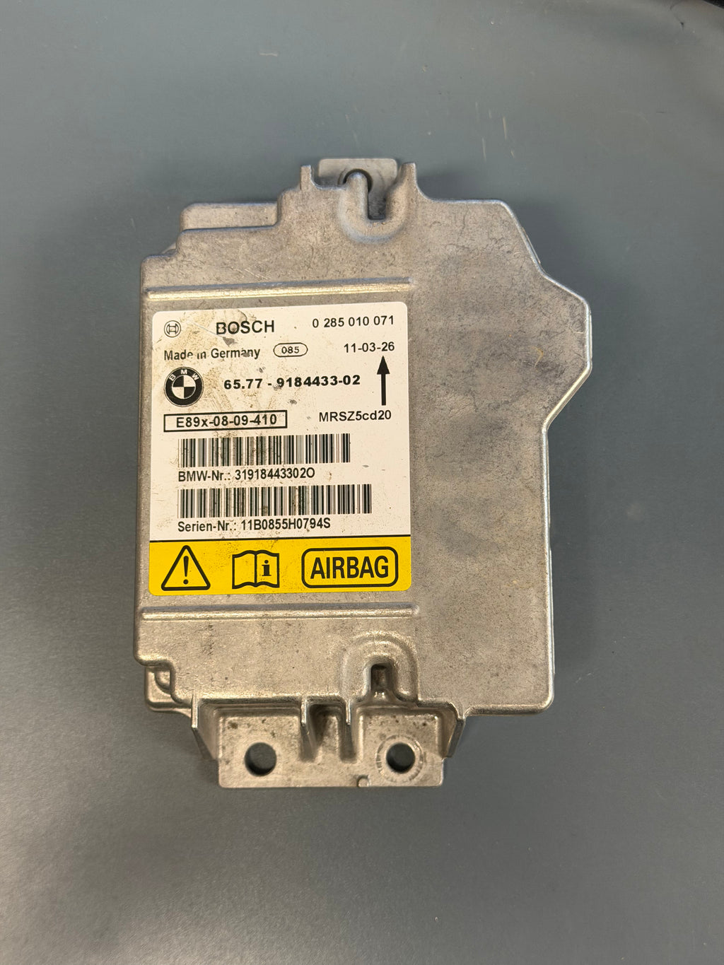 Airbag Control Module E90 9184433-02