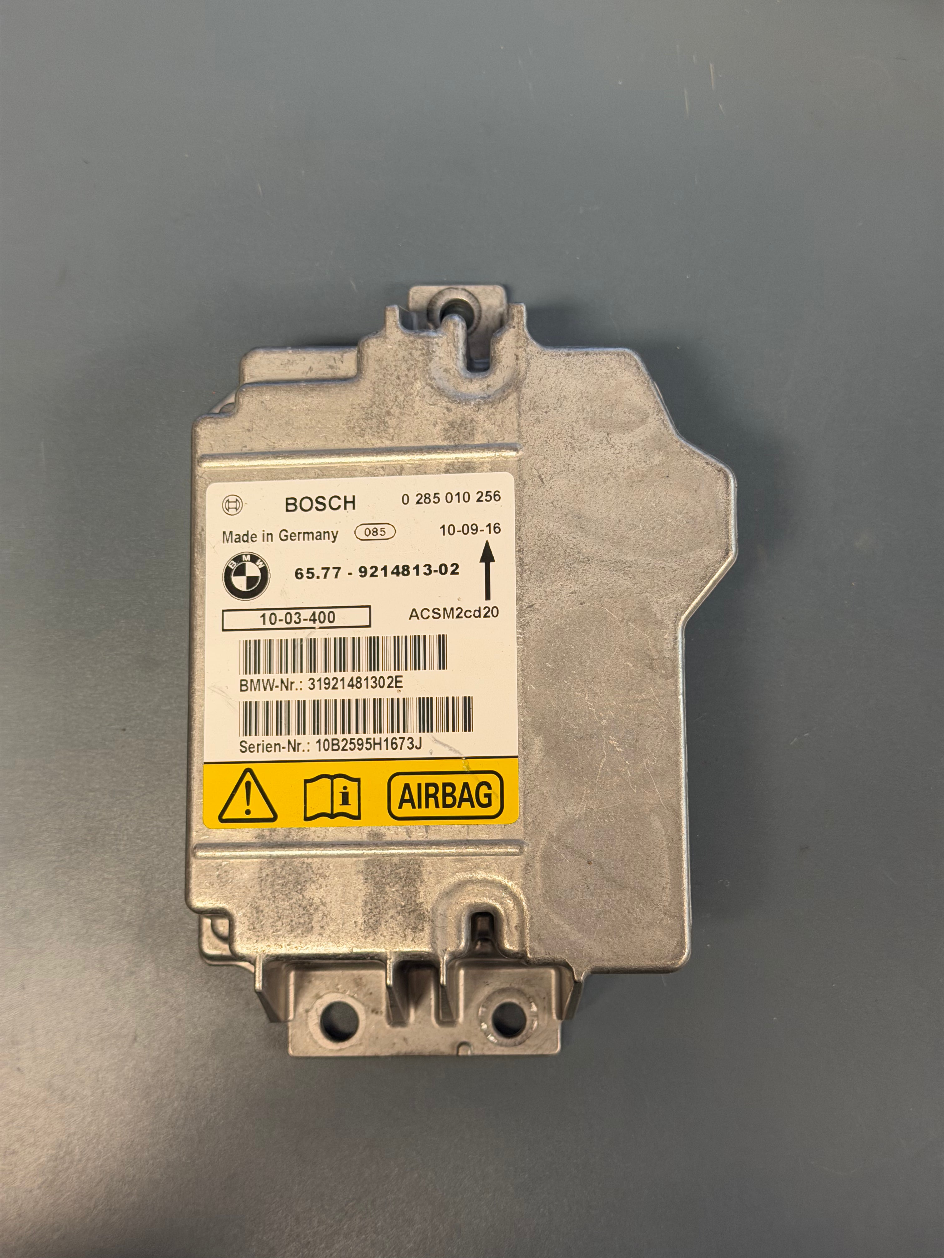 Airbag Control Module E70 65779214813-02