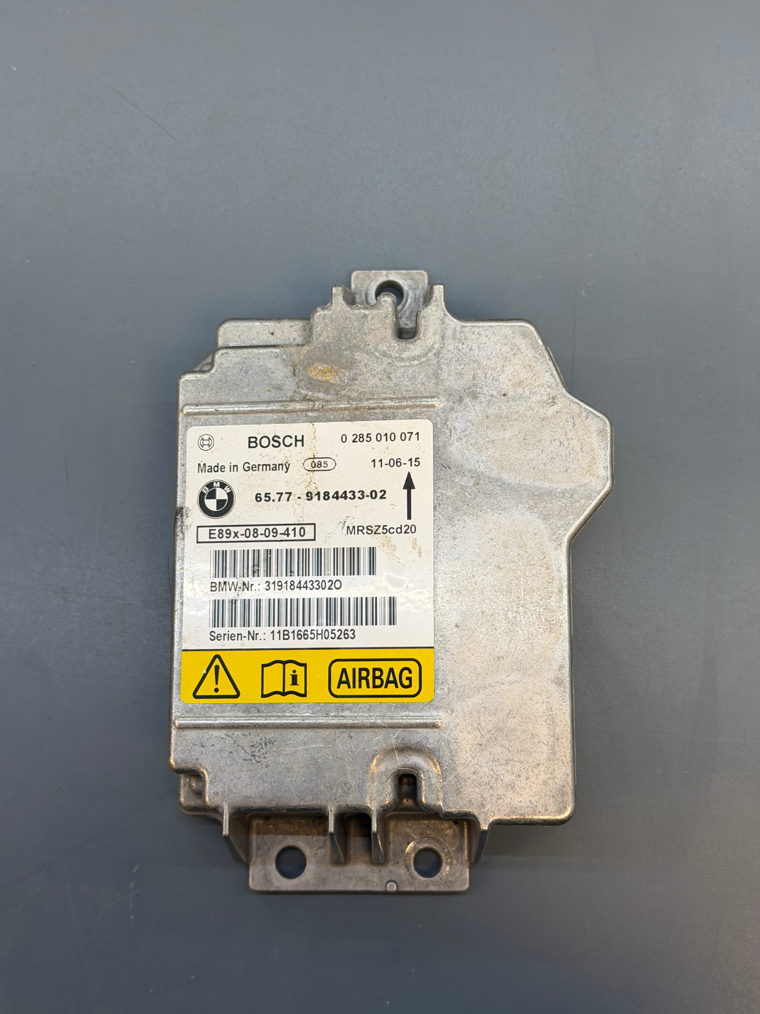 Airbag Control Module E90 65779184433-02
