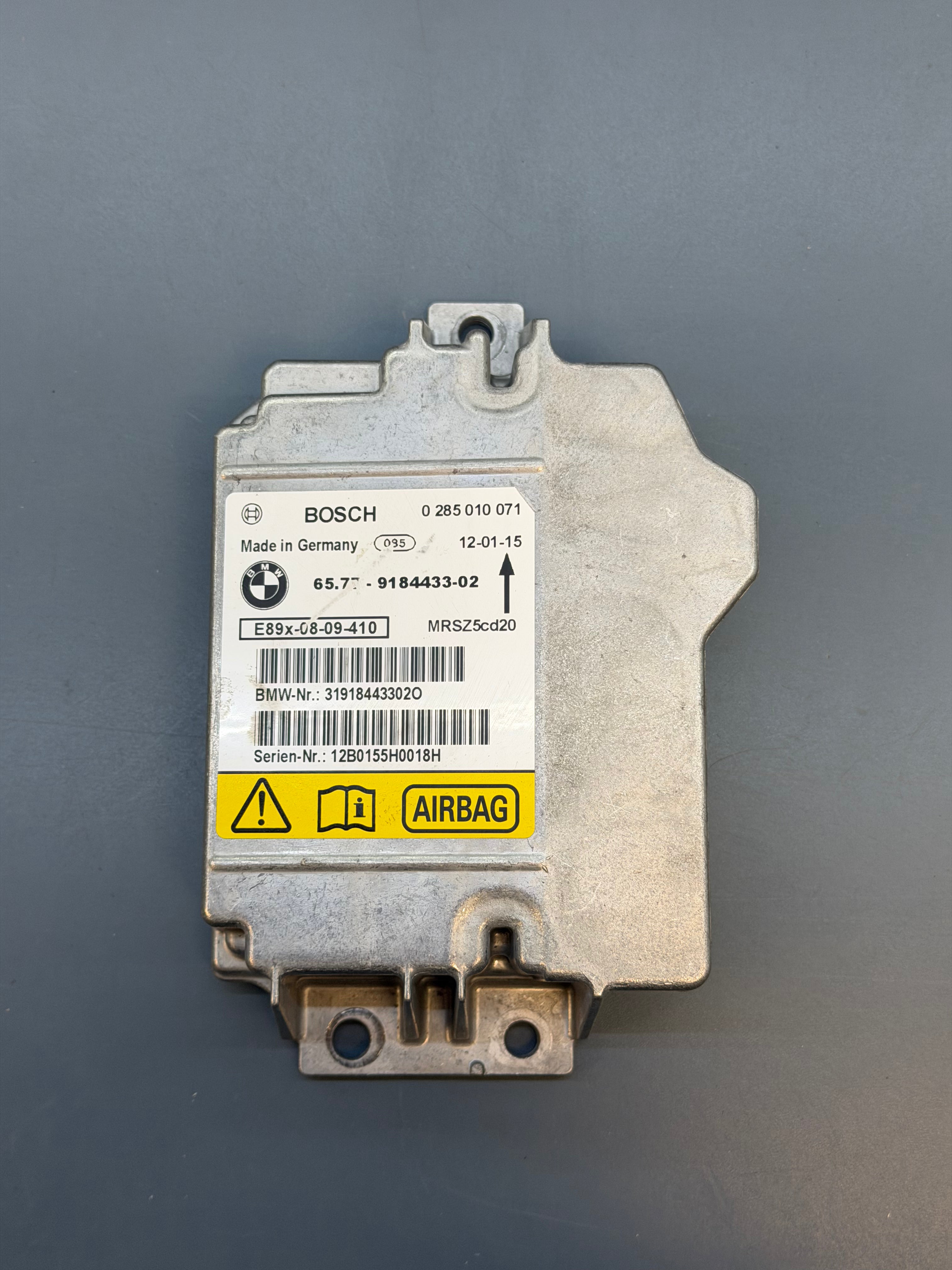 Airbag Control Module E90 9184433-02