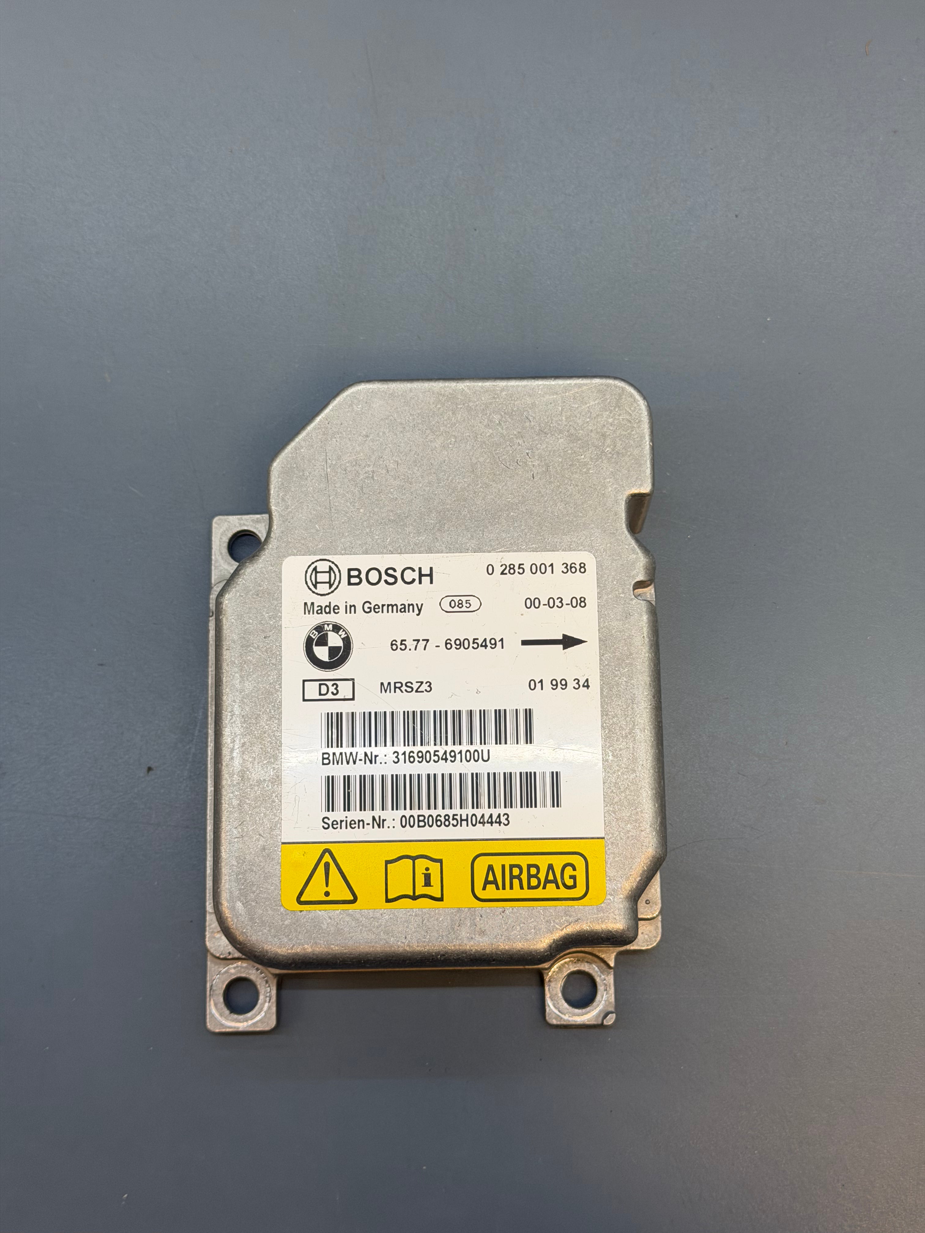 Airbag Control Module E46 65776905491