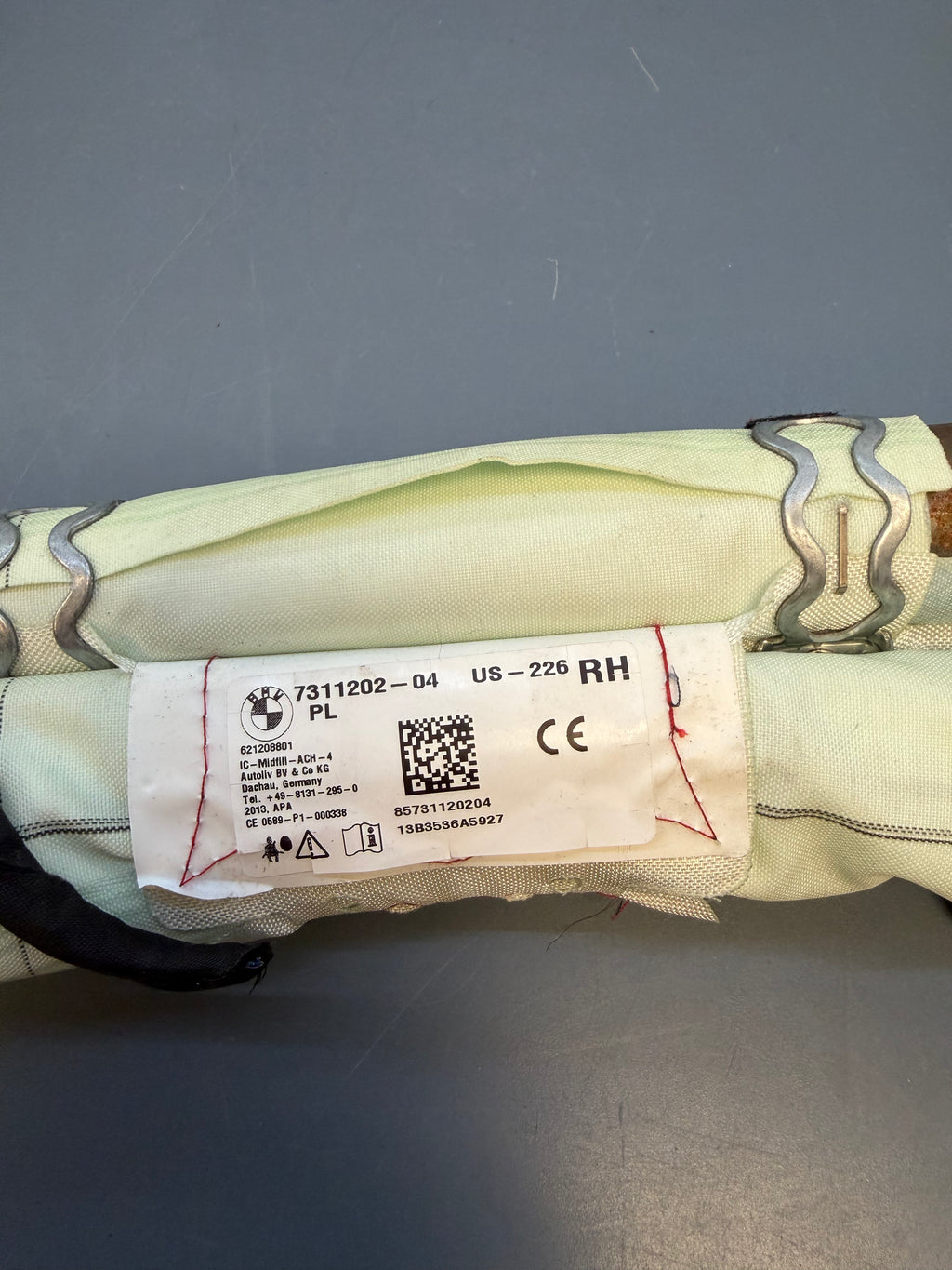 BMW F30 Right side Curtain Airbag 7311202