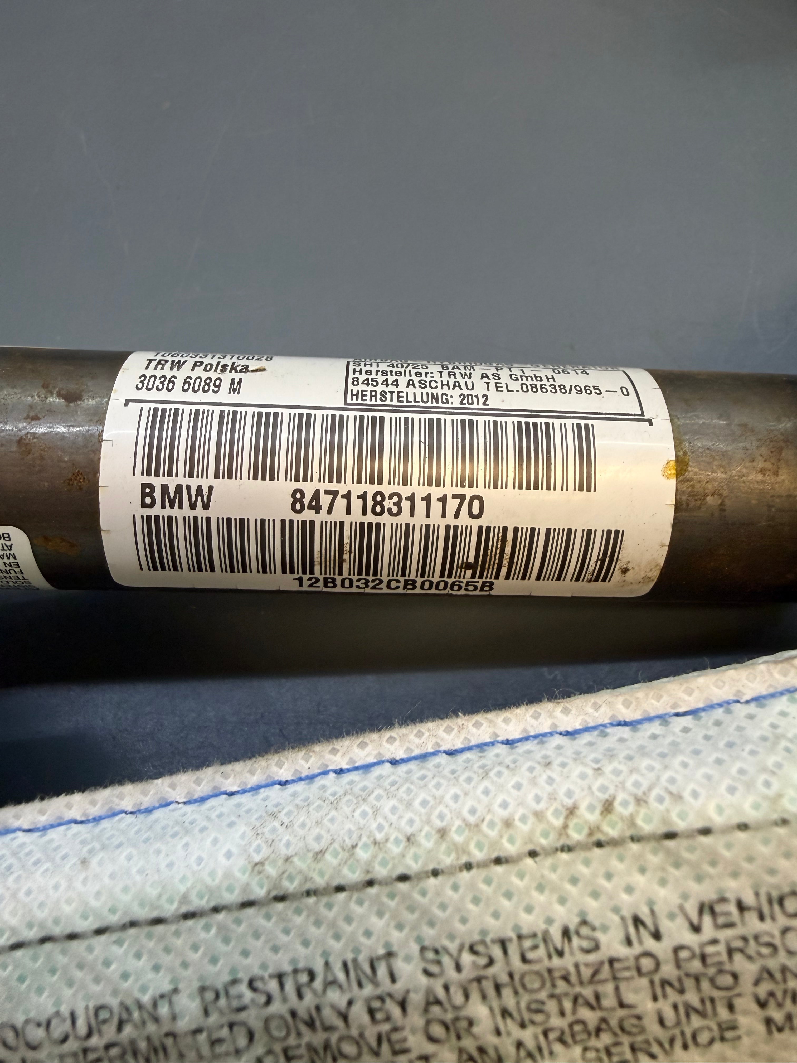 BMW E90 Left side Curtain Airbag 847118311170