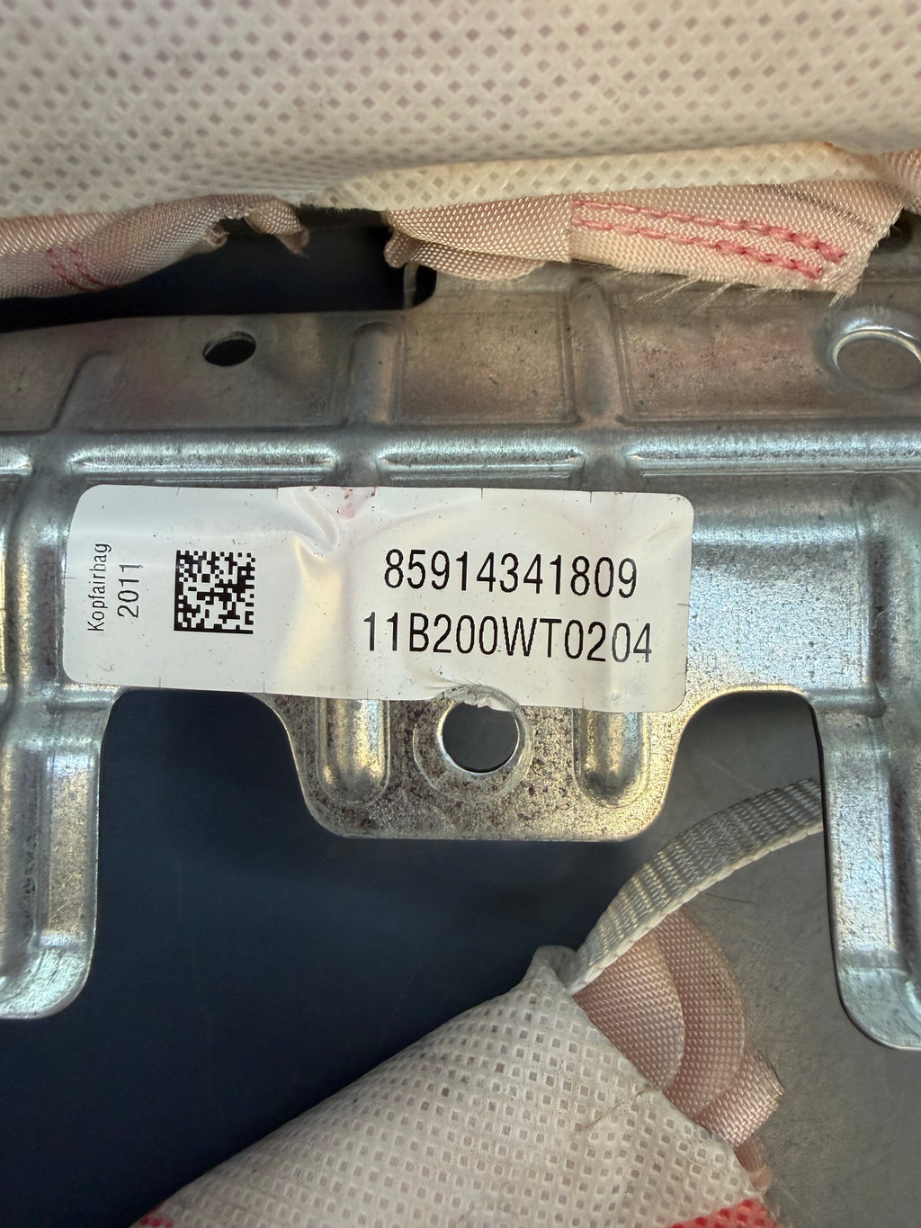 BMW F10 Right side Curtain Airbag 85914341809