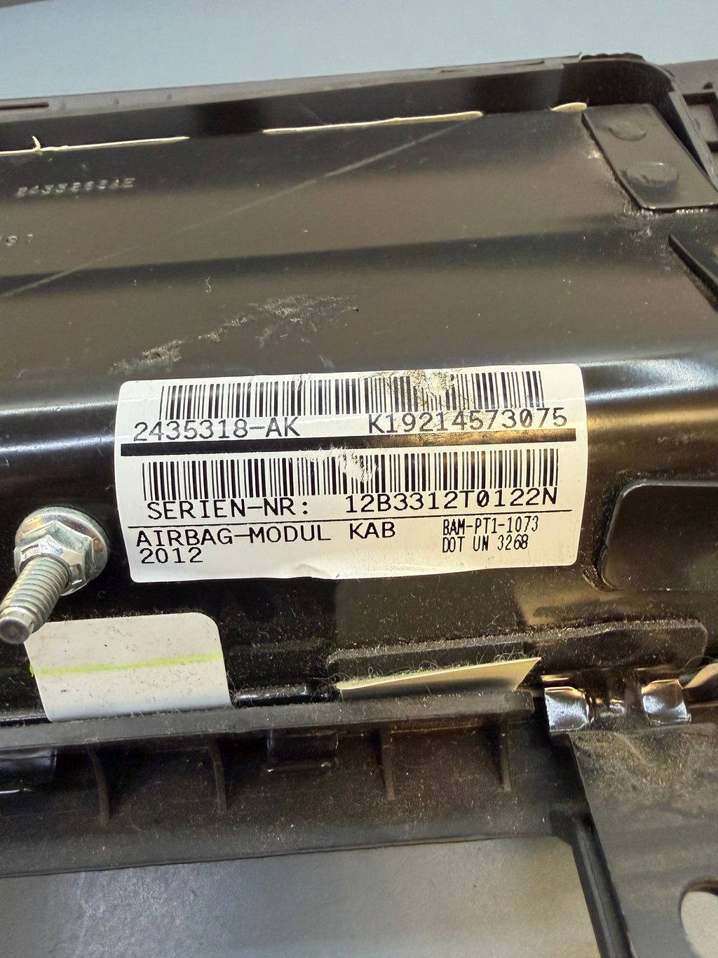 BMW F25 X3 Left Driver side Knee Airbag K19214573075