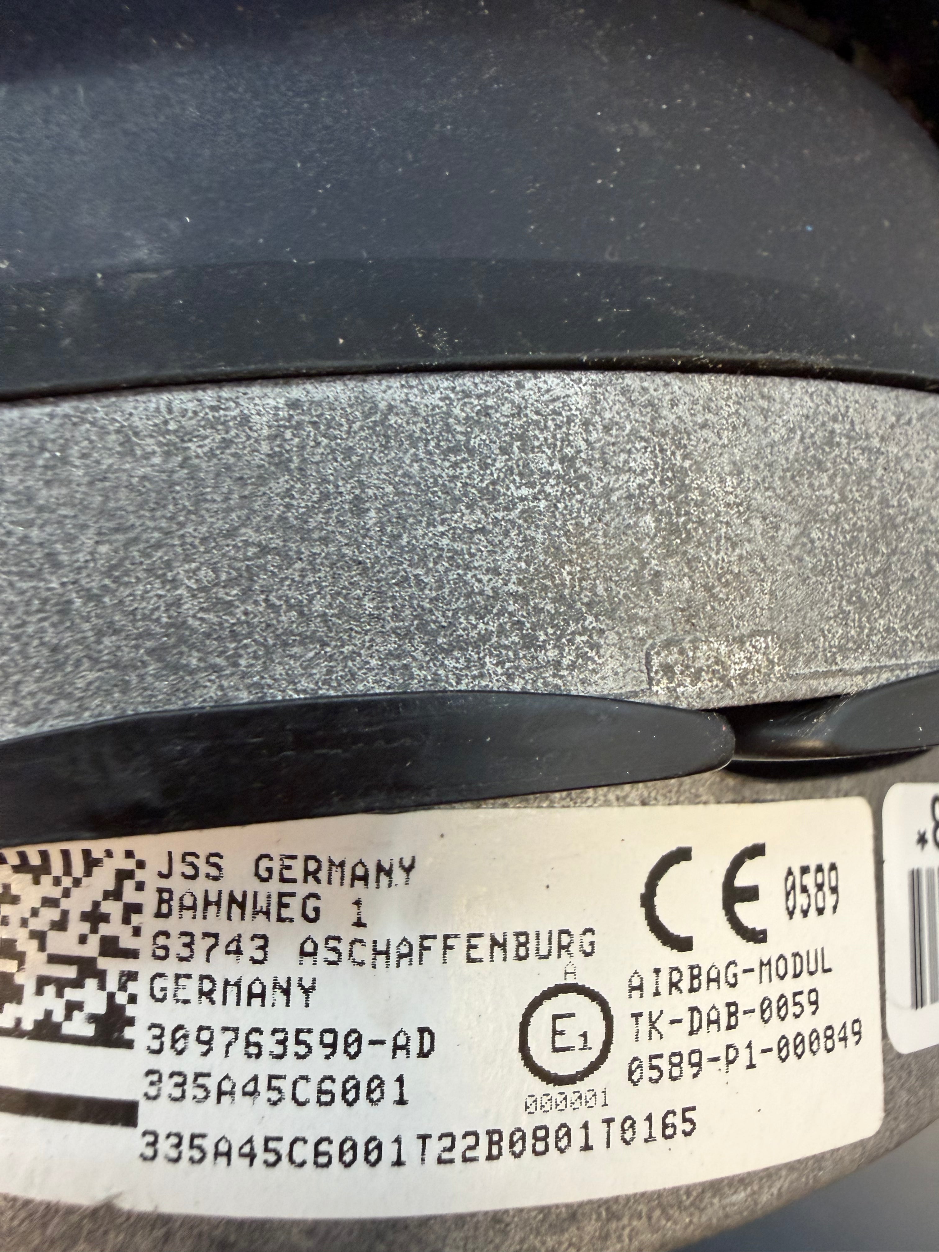 BMW E53 X5 2001 Steering Wheel Airbag NEW 309763590