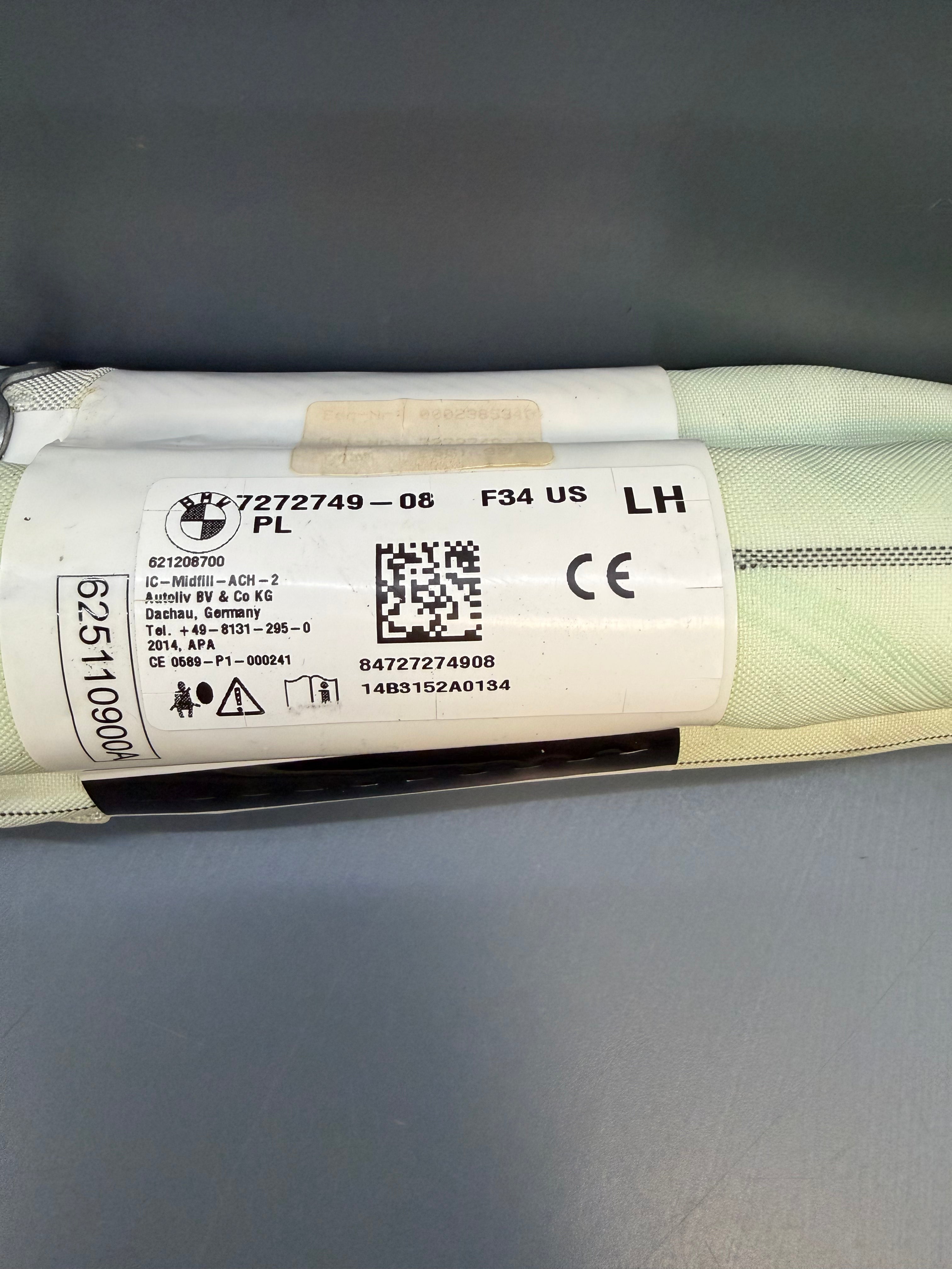 BMW F34 Left driver side curtain Airbag 7272749-08